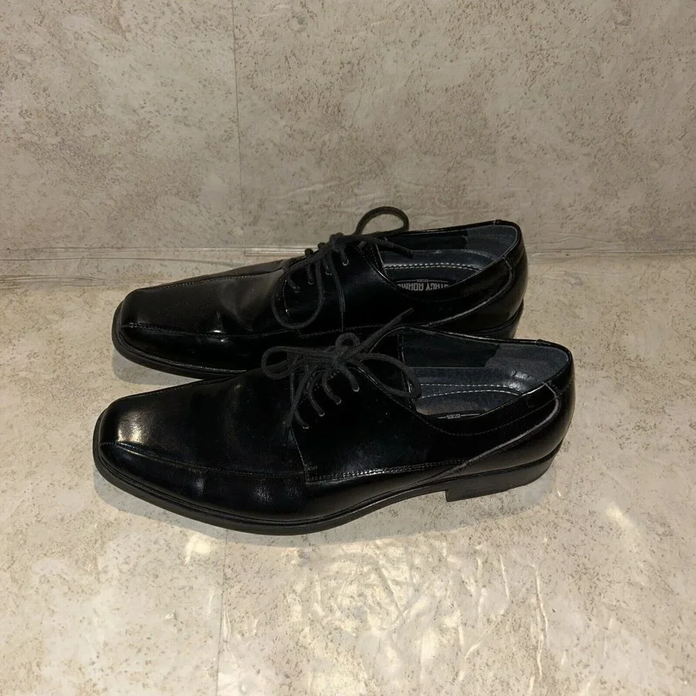 Stacy Adams Black Oxford Leather Classic Business Dress Shoes Men’s Size 8 M